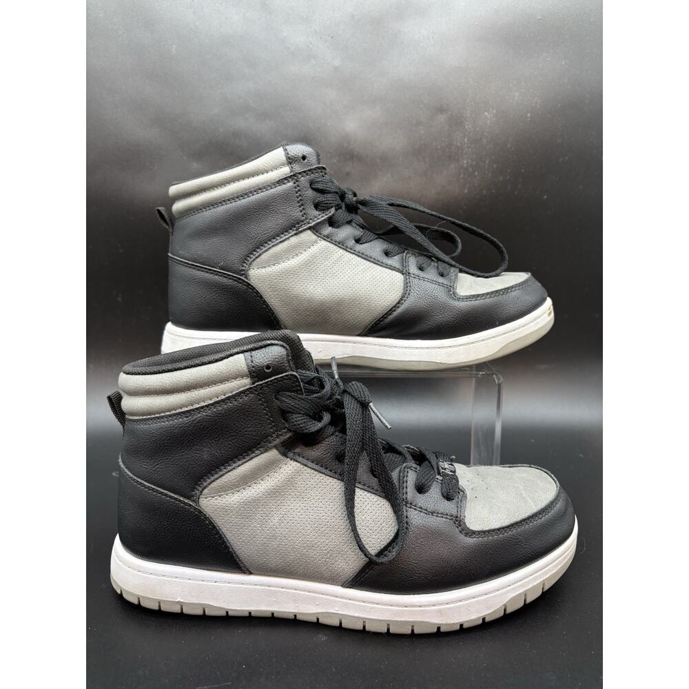 FUBU Heritage Basketball High Top Sneaker Men 7 Black Grey Gray Sintetico Retro